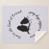 Vriendschap Citaat Soort vriendschap Iedereen wens Sherpa Deken (Voorkant (horizontaal))