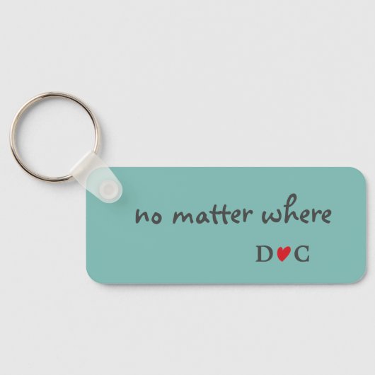 Vriendschap Citaat Twee Rode Bladeren van vogels M Sleutelhanger (Achterkant)