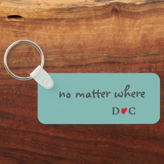 Vriendschap Citaat Twee Rode Bladeren van vogels M Sleutelhanger (Achterkant)