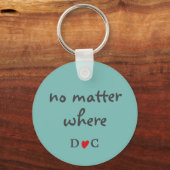 Vriendschap Citaat Twee Rode Bladeren van vogels M Sleutelhanger (Achterkant)