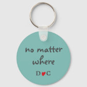 Vriendschap Citaat Twee Rode Bladeren van vogels M Sleutelhanger (Achterkant)