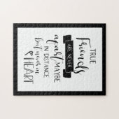 vriendschap citeert sociaal afgelegen hart legpuzzel (Horizontaal)