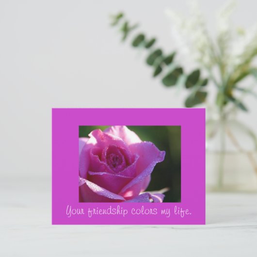Vriendschap Colour my Life Briefkaart (Staand voorkant)