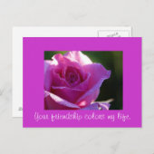 Vriendschap Colour my Life Briefkaart (Voorkant / Achterkant)