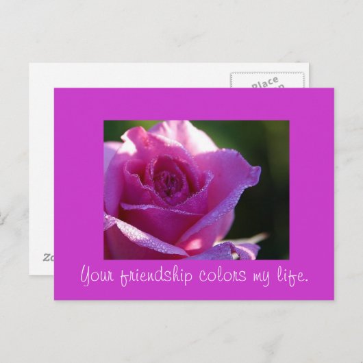 Vriendschap Colour my Life Briefkaart (Voorkant / Achterkant)