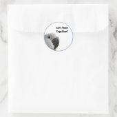 Vriendschap Dag Kaketoe Flock Samen Grappig Foto Ronde Sticker (Tas)