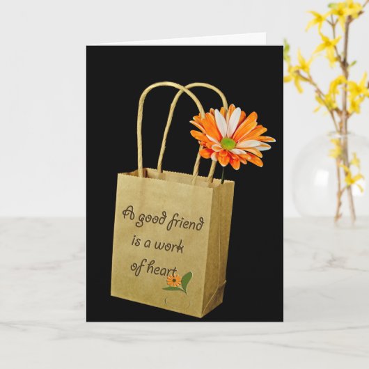 Vriendschap Daisy in de Zak van het Document Kaart (Gele Bloem)