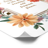 Vriendschap de mooiste en meest geurende bloem poster (Hoek)