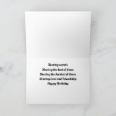 VRIENDSCHAP/DELEN MET MIJN BESTE VRIEND KAART (Binnen)