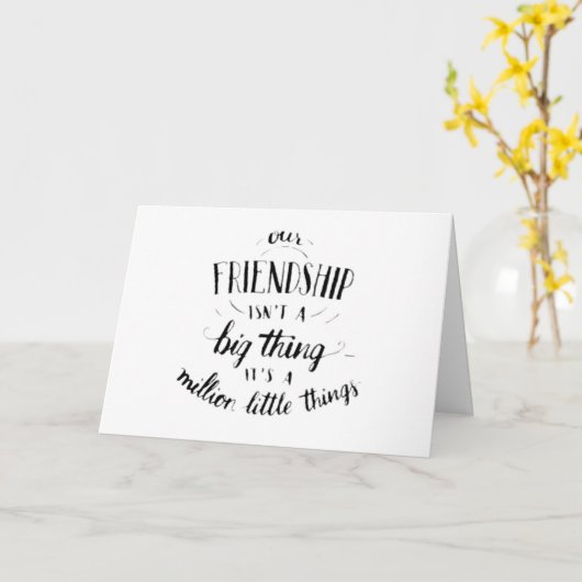 VRIENDSCHAP / DELEN MET MIJN BESTE VRIEND KAART (Gele Bloem)