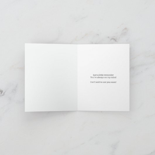 Vriendschap denkt aan jou Kaart (Binnen)