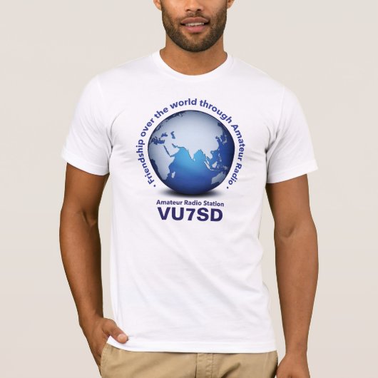 Vriendschap door Amateur Radio T-Shirt (ASIA) (Voorkant)
