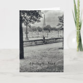 Vriendschap Eiffel Tower Kaart (Voorkant)