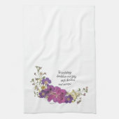 Vriendschap en bloemen theedoek (Verticaal)