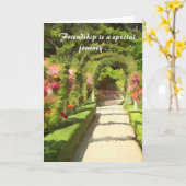 Vriendschap en bloemen voor de Valentijnsdag Kaart (Gele Bloem)