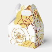 Vriendschap en gele rozen Gable Favor Box Bedankdoosjes (Achterkant)
