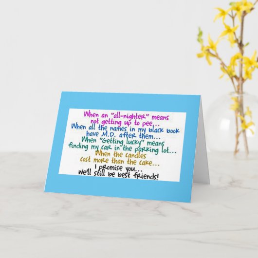 VRIENDSCHAP EN "JE VERJAARDAG VIEREN" KAART (Gele Bloem)