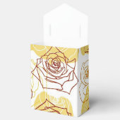 Vriendschap en Joy Yellow Roses Tent Favor Box Bedankdoosjes (Geopend)