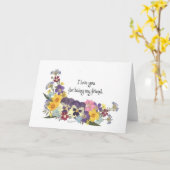 Vriendschap en liefde kaart (Gele Bloem)