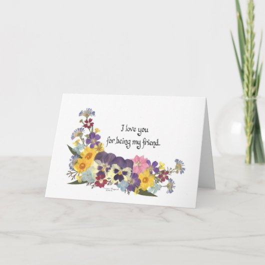 Vriendschap en liefde kaart (Voorkant)