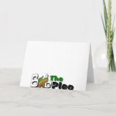 Vriendschap en noten kaart (Achterkant)