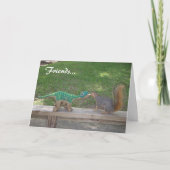 Vriendschap en noten kaart (Voorkant)