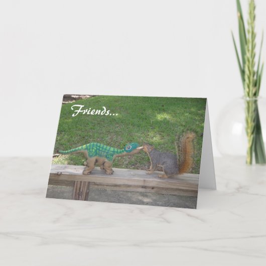 Vriendschap en noten kaart (Voorkant)