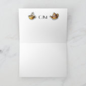 Vriendschap en thee briefpapier bedankkaart (Binnen)