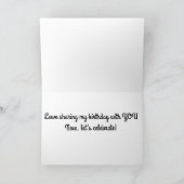 VRIENDSCHAP EN "WEDERZIJDSE BIRTHDAY" KAART (Binnen)