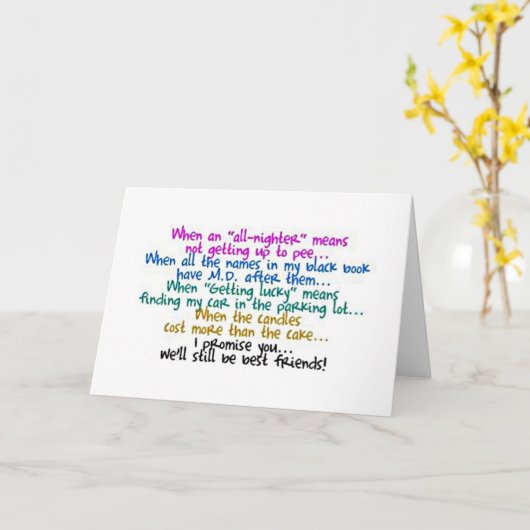 VRIENDSCHAP EN "WEDERZIJDSE BIRTHDAY" KAART (Gele Bloem)