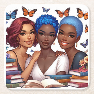 Vriendschap en woorden kartonnen onderzetters