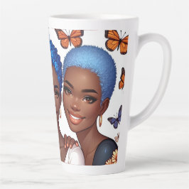 Vriendschap en woorden latte mok