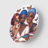 Vriendschap en woorden ronde klok (Hoek)