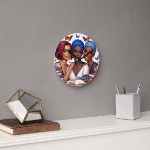 Vriendschap en woorden ronde klok