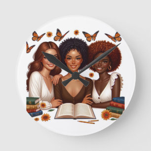 Vriendschap en woorden ronde klok