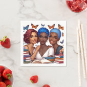 Vriendschap en woorden servet (Insitu)