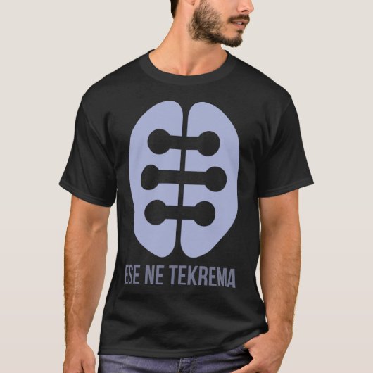 Vriendschap Ese Ne Tekrema Adinkra Symbool van Wes T-shirt (Voorkant)