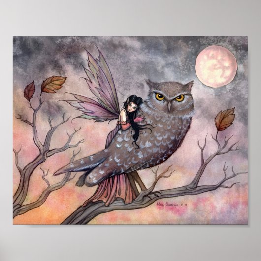 Vriendschap Fairy en Owl Poster (Voorkant)