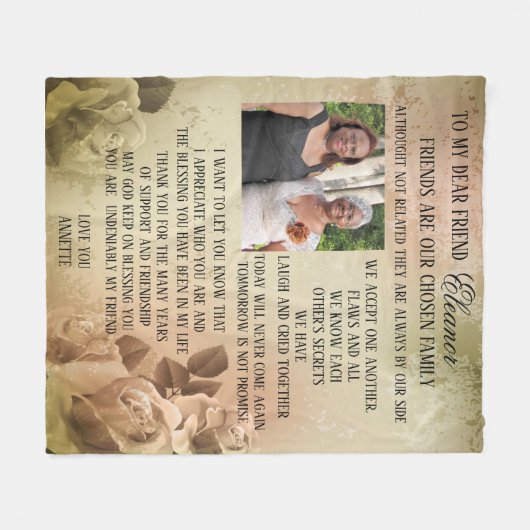 vriendschap fleece deken (Voorkant (Horizontaal))