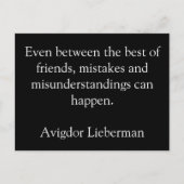 Vriendschap, fouten, briefkaarten (Voorkant)