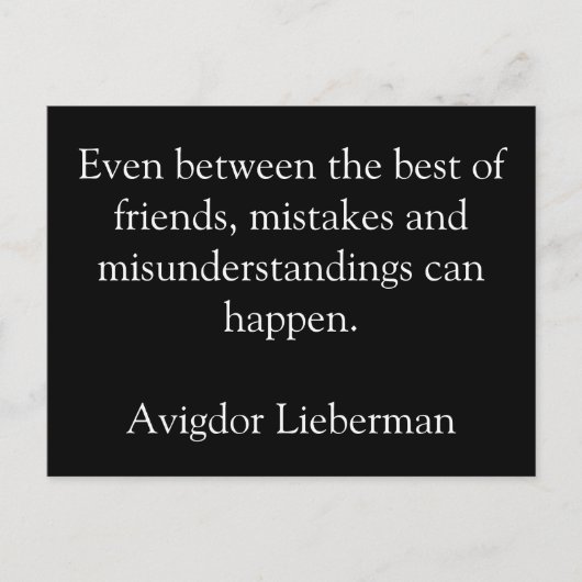 Vriendschap, fouten, briefkaarten (Voorkant)