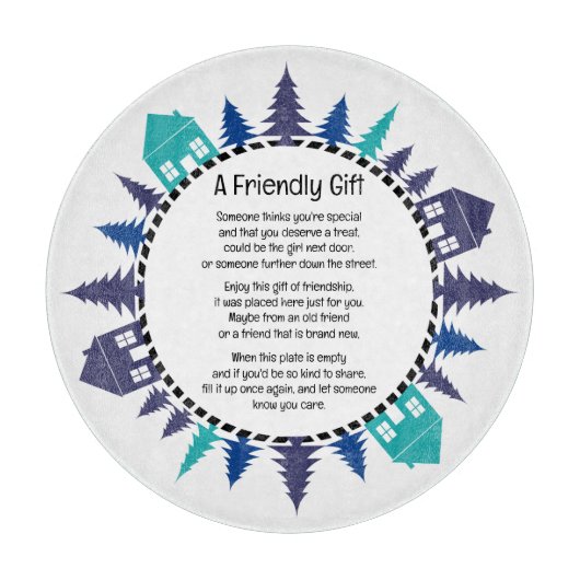 Vriendschap Gift Bord Snijplank (Voorkant)
