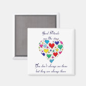 Vriendschap Gift Goede vrienden zijn als sterren Magneet (Voorkant / Achterkant)