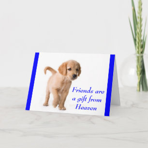 Vriendschap Gouden Retriever Puppy Hond Kaart