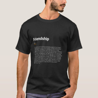 Vriendschap Grappig woordenboek Definitie T-shirt