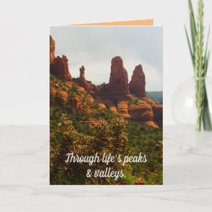 Vriendschap Gratefulness, mooie Sedona woestijn Kaart