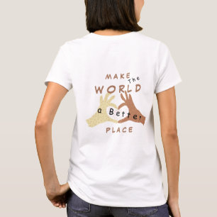 Vriendschap Handen T-shirt - Make World Better Pla