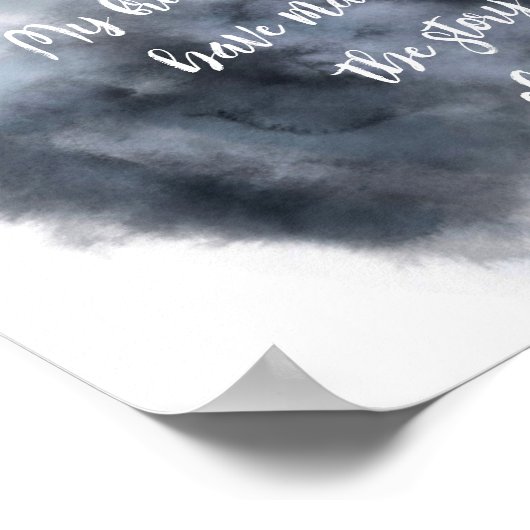 vriendschap Helen Keller citaat grijs en wit Poster (Hoek)