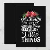 Vriendschap Het Is Een Miljoen Kleine Dingen Kaart (Voorkant / Achterkant)