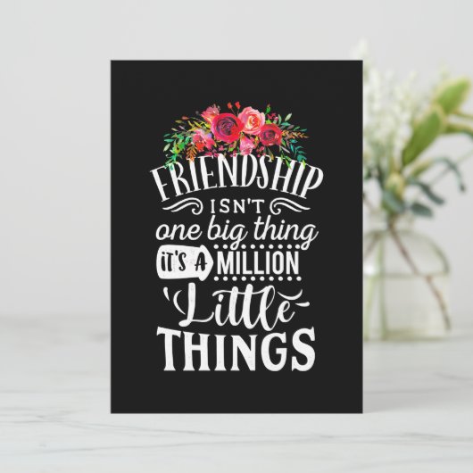vriendschap het is een miljoen weinig kaart (Staand voorkant)